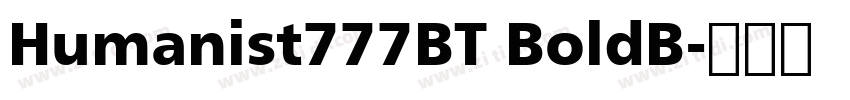 Humanist777BT BoldB字体转换